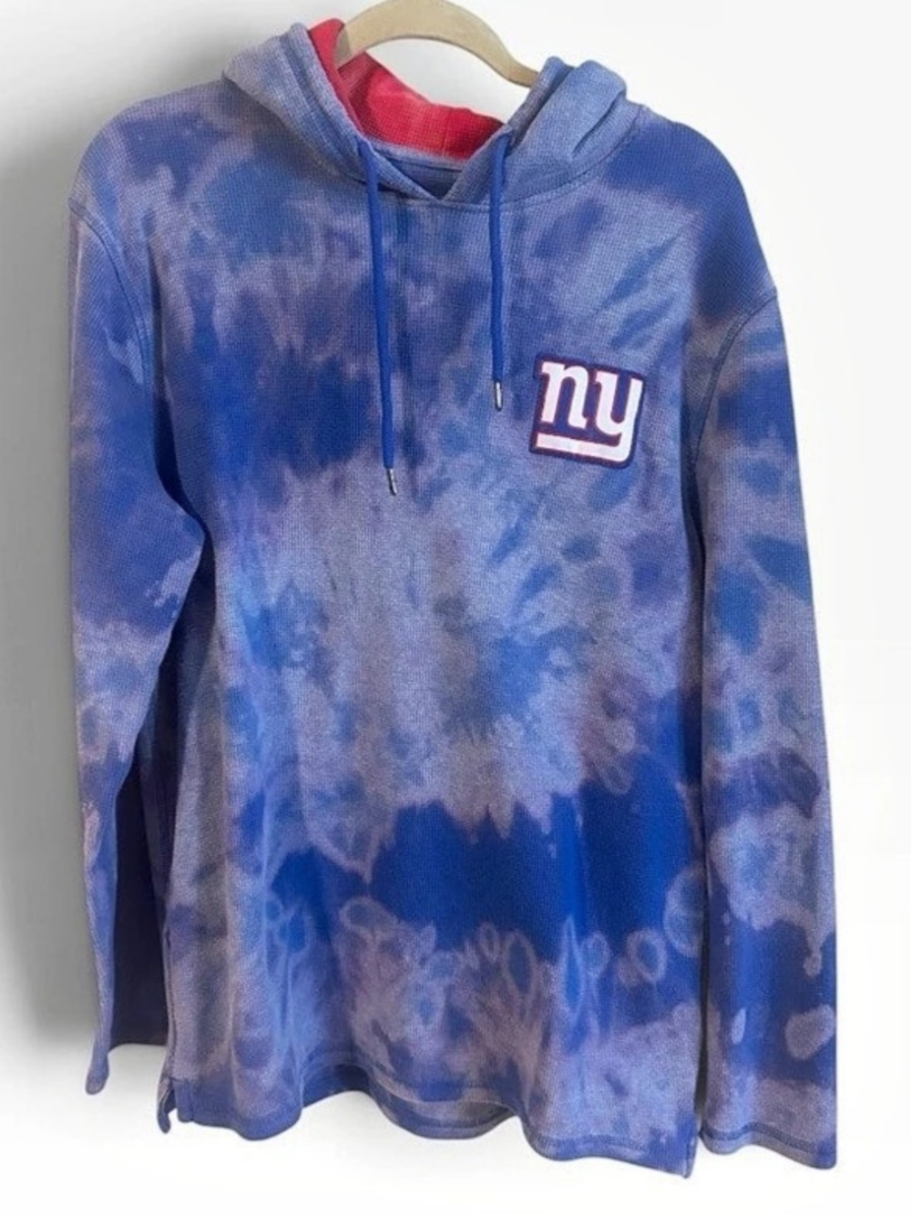NFL New York Giants hoodie Tie-Dye Hoodie Blue & White XL